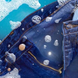 washing jeans